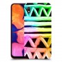 ניאון גיאומטריה כיסוי מגן קשיח מעוצב ל Samsung Galaxy A10 יחידה אחת סקרין מובייל