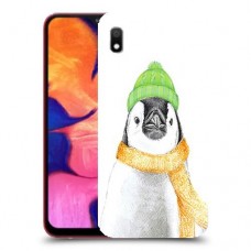 פינגווין בקור כיסוי מגן קשיח מעוצב ל Samsung Galaxy A10 יחידה אחת סקרין מובייל