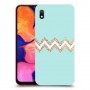 פסים בירוק כיסוי מגן קשיח מעוצב ל Samsung Galaxy A10 יחידה אחת סקרין מובייל