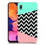 פסים במנטה ורוד כיסוי מגן קשיח מעוצב ל Samsung Galaxy A10 יחידה אחת סקרין מובייל