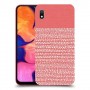 נקודות לבנות בורוד כיסוי מגן קשיח מעוצב ל Samsung Galaxy A10 יחידה אחת סקרין מובייל