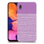 נקודות לבנות בסגול כיסוי מגן קשיח מעוצב ל Samsung Galaxy A10 יחידה אחת סקרין מובייל