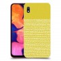 נקודות לבנות בצהוב כיסוי מגן קשיח מעוצב ל Samsung Galaxy A10 יחידה אחת סקרין מובייל