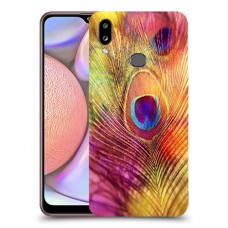 נוצת טווס כיסוי מגן קשיח מעוצב ל Samsung Galaxy A10s יחידה אחת סקרין מובייל