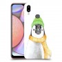 פינגווין בקור כיסוי מגן קשיח מעוצב ל Samsung Galaxy A10s יחידה אחת סקרין מובייל
