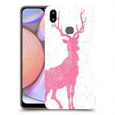 צבי ורוד כיסוי מגן קשיח מעוצב ל Samsung Galaxy A10s יחידה אחת סקרין מובייל