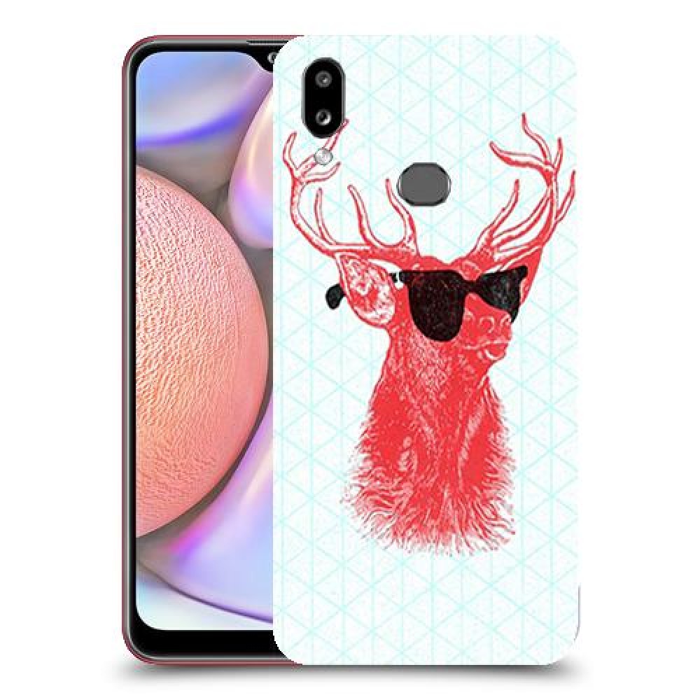 אדג אדום במשקפיים כיסוי מגן קשיח מעוצב ל Samsung Galaxy A10s יחידה אחת סקרין מובייל