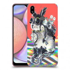 ארנבון מוזר כיסוי מגן קשיח מעוצב ל Samsung Galaxy A10s יחידה אחת סקרין מובייל