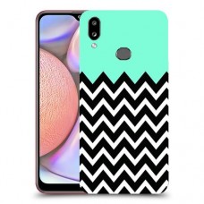 פסים במנטה כיסוי מגן קשיח מעוצב ל Samsung Galaxy A10s יחידה אחת סקרין מובייל