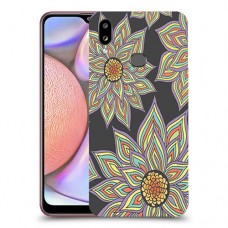 חמניות בשחור כיסוי מגן קשיח מעוצב ל Samsung Galaxy A10s יחידה אחת סקרין מובייל