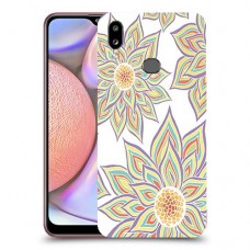 חמניות בלבן כיסוי מגן קשיח מעוצב ל Samsung Galaxy A10s יחידה אחת סקרין מובייל
