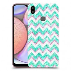 גיאומטריה טורקיז כיסוי מגן קשיח מעוצב ל Samsung Galaxy A10s יחידה אחת סקרין מובייל