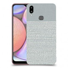 נקודות לבנות אפור כיסוי מגן קשיח מעוצב ל Samsung Galaxy A10s יחידה אחת סקרין מובייל