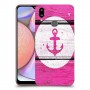 עוגן ורוד מעץ כיסוי מגן קשיח מעוצב ל Samsung Galaxy A10s יחידה אחת סקרין מובייל