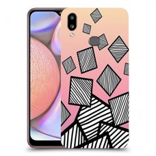 זאברה ריבועים כיסוי מגן קשיח מעוצב ל Samsung Galaxy A10s יחידה אחת סקרין מובייל
