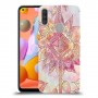 חמניות מוזרה סגולה כיסוי מגן קשיח מעוצב ל Samsung Galaxy A11 יחידה אחת סקרין מובייל