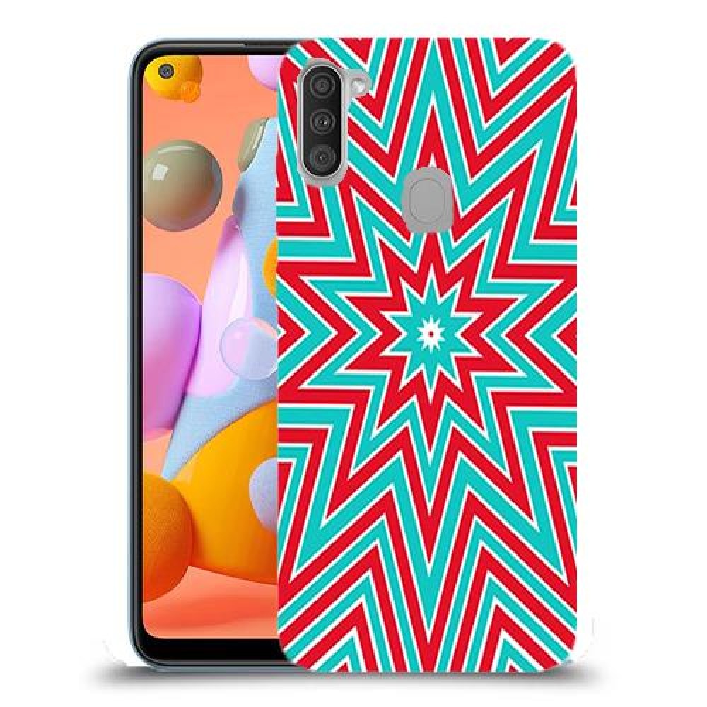 צבעי שלג כיסוי מגן קשיח מעוצב ל Samsung Galaxy A11 יחידה אחת סקרין מובייל