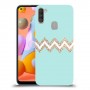 פסים בירוק כיסוי מגן קשיח מעוצב ל Samsung Galaxy A11 יחידה אחת סקרין מובייל