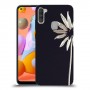 פרח לבן כיסוי מגן קשיח מעוצב ל Samsung Galaxy A11 יחידה אחת סקרין מובייל