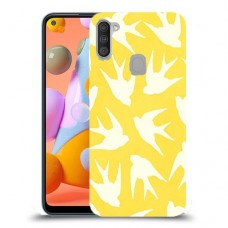 צהוב ציפור החיים כיסוי מגן קשיח מעוצב ל Samsung Galaxy A11 יחידה אחת סקרין מובייל