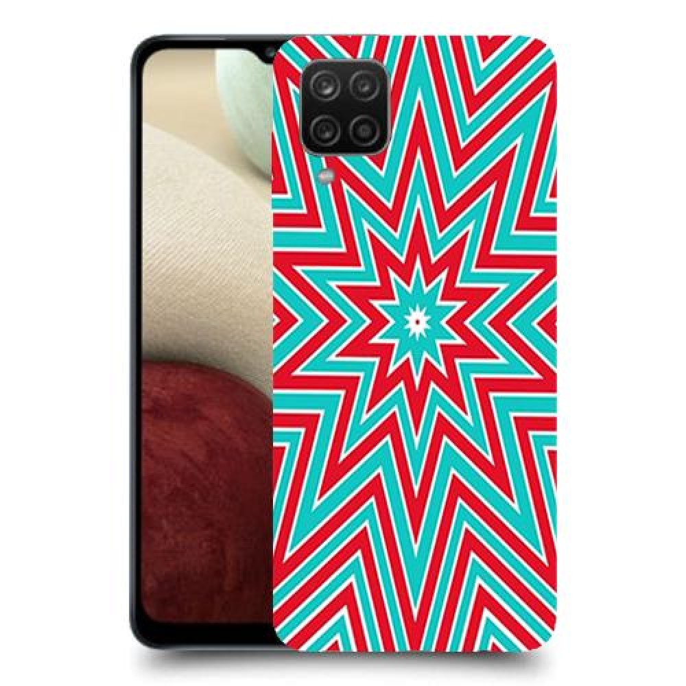 צבעי שלג כיסוי מגן קשיח מעוצב ל Samsung Galaxy A12 יחידה אחת סקרין מובייל