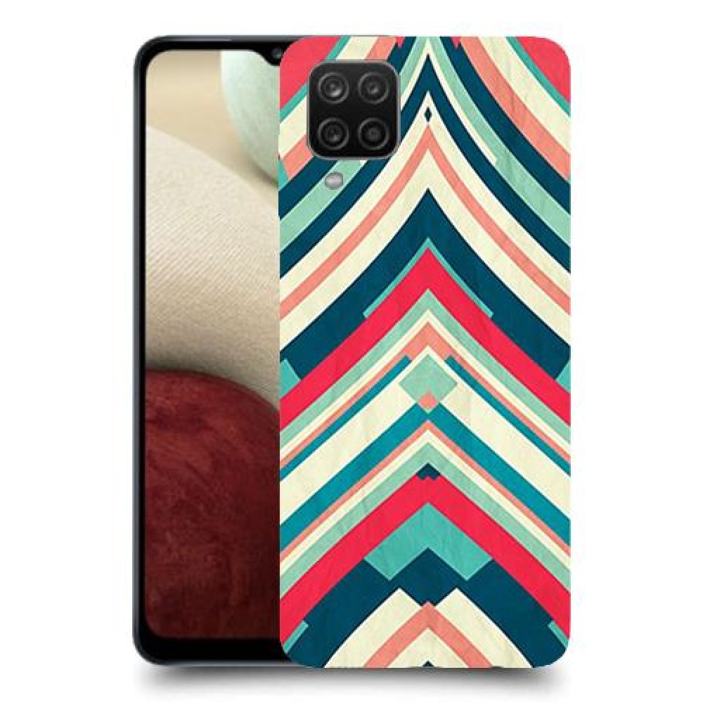 פסים בצבע כיסוי מגן קשיח מעוצב ל Samsung Galaxy A12 יחידה אחת סקרין מובייל