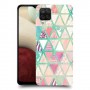 משולשים כיסוי מגן קשיח מעוצב ל Samsung Galaxy A12 יחידה אחת סקרין מובייל