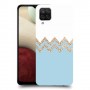 לבן כחול כיסוי מגן קשיח מעוצב ל Samsung Galaxy A12 יחידה אחת סקרין מובייל