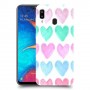 לבבות פסטל כיסוי מגן קשיח מעוצב ל Samsung Galaxy A20 יחידה אחת סקרין מובייל