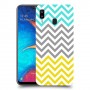 שורות צהובות-ירוקות כיסוי מגן קשיח מעוצב ל Samsung Galaxy A20 יחידה אחת סקרין מובייל