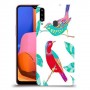 ציפורים צבעוניות כיסוי מגן קשיח מעוצב ל Samsung Galaxy A20s יחידה אחת סקרין מובייל