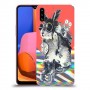 ארנבון מוזר כיסוי מגן קשיח מעוצב ל Samsung Galaxy A20s יחידה אחת סקרין מובייל