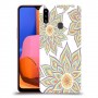 חמניות בלבן כיסוי מגן קשיח מעוצב ל Samsung Galaxy A20s יחידה אחת סקרין מובייל
