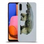 דוב לבן כיסוי מגן קשיח מעוצב ל Samsung Galaxy A20s יחידה אחת סקרין מובייל