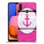 עוגן ורוד מעץ כיסוי מגן קשיח מעוצב ל Samsung Galaxy A20s יחידה אחת סקרין מובייל