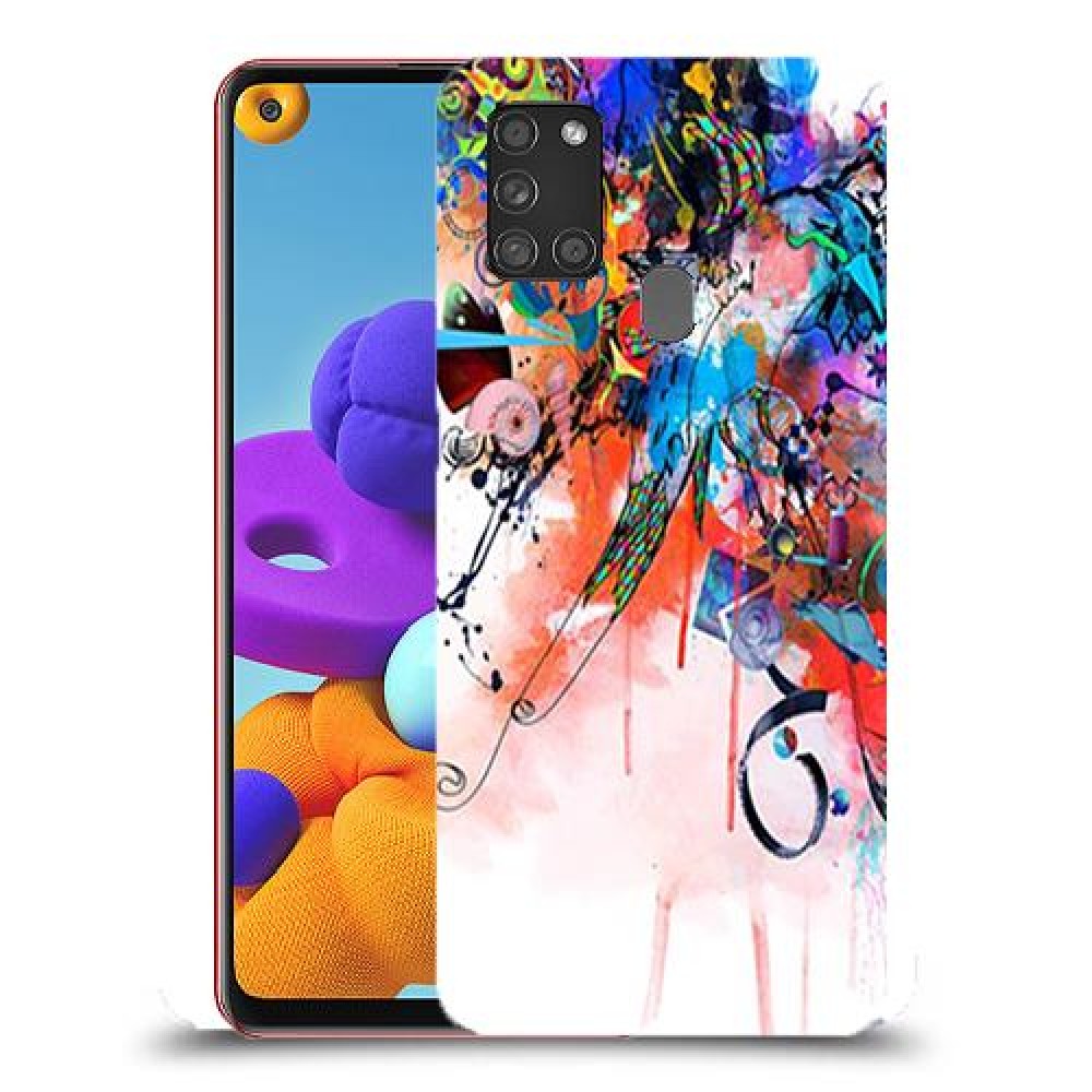 באוקט צבעוני כיסוי מגן קשיח מעוצב ל Samsung Galaxy A21s יחידה אחת סקרין מובייל