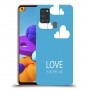 אהבה באוויר כיסוי מגן קשיח מעוצב ל Samsung Galaxy A21s יחידה אחת סקרין מובייל