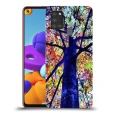עץ ניאון כיסוי מגן קשיח מעוצב ל Samsung Galaxy A21s יחידה אחת סקרין מובייל