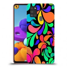 ניאון ורנזס כיסוי מגן קשיח מעוצב ל Samsung Galaxy A21s יחידה אחת סקרין מובייל