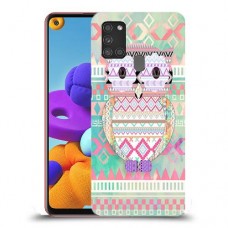 ינשוף נחמד כיסוי מגן קשיח מעוצב ל Samsung Galaxy A21s יחידה אחת סקרין מובייל