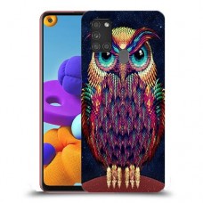 ינשוף הלילה כיסוי מגן קשיח מעוצב ל Samsung Galaxy A21s יחידה אחת סקרין מובייל