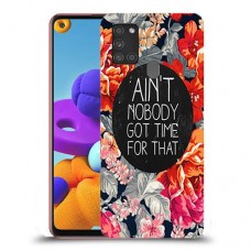 אף אחד לא קיבל זמן כיסוי מגן קשיח מעוצב ל Samsung Galaxy A21s יחידה אחת סקרין מובייל