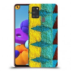 הפשטה צבועה כיסוי מגן קשיח מעוצב ל Samsung Galaxy A21s יחידה אחת סקרין מובייל
