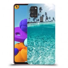 חופשה גן עדן כיסוי מגן קשיח מעוצב ל Samsung Galaxy A21s יחידה אחת סקרין מובייל