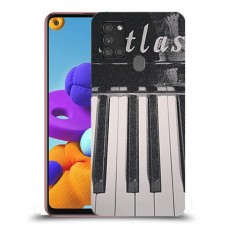 פסנתר Soul כיסוי מגן קשיח מעוצב ל Samsung Galaxy A21s יחידה אחת סקרין מובייל