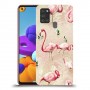 פלמינגו ורוד כיסוי מגן קשיח מעוצב ל Samsung Galaxy A21s יחידה אחת סקרין מובייל