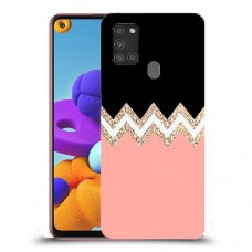 ורוד-לבן-לבן כיסוי מגן קשיח מעוצב ל Samsung Galaxy A21s יחידה אחת סקרין מובייל