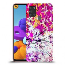 סתיו סגול כיסוי מגן קשיח מעוצב ל Samsung Galaxy A21s יחידה אחת סקרין מובייל