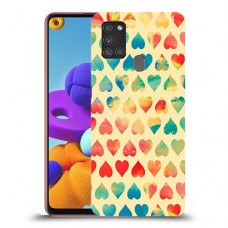 לבבות קשת כיסוי מגן קשיח מעוצב ל Samsung Galaxy A21s יחידה אחת סקרין מובייל