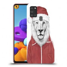 סנטה אריה כיסוי מגן קשיח מעוצב ל Samsung Galaxy A21s יחידה אחת סקרין מובייל
